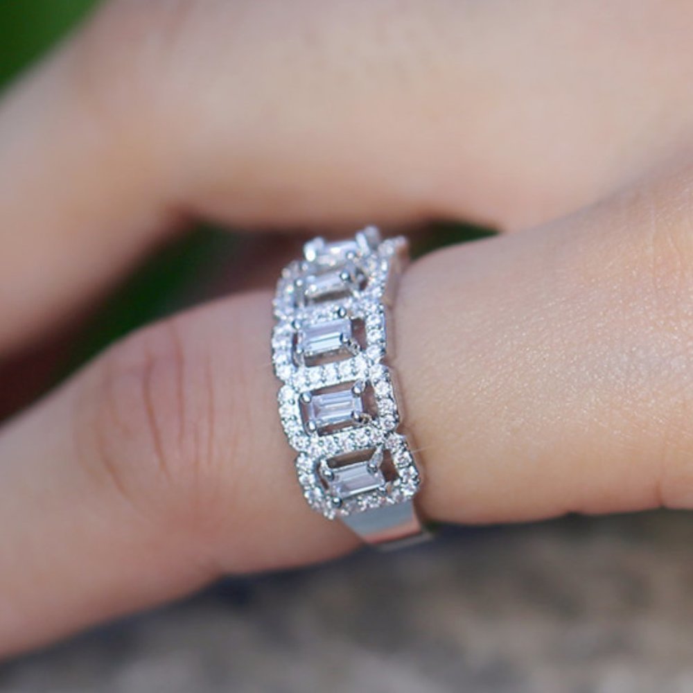 Luxury Designs High Quality CZ Diamond Ring for Women, FB16FA1128